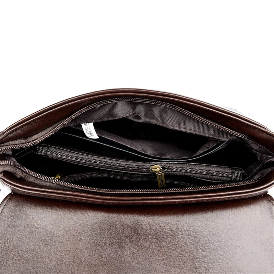 Bolsa em Couro Legítimo - Lona
