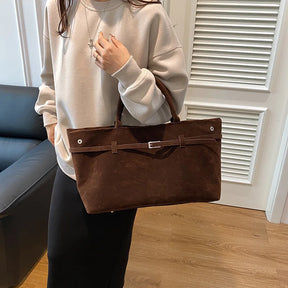Bolsa Feminina Tote em Camurça - Esmé