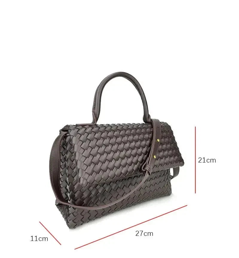 Bolsa Trançada Couro Legítimo Débora