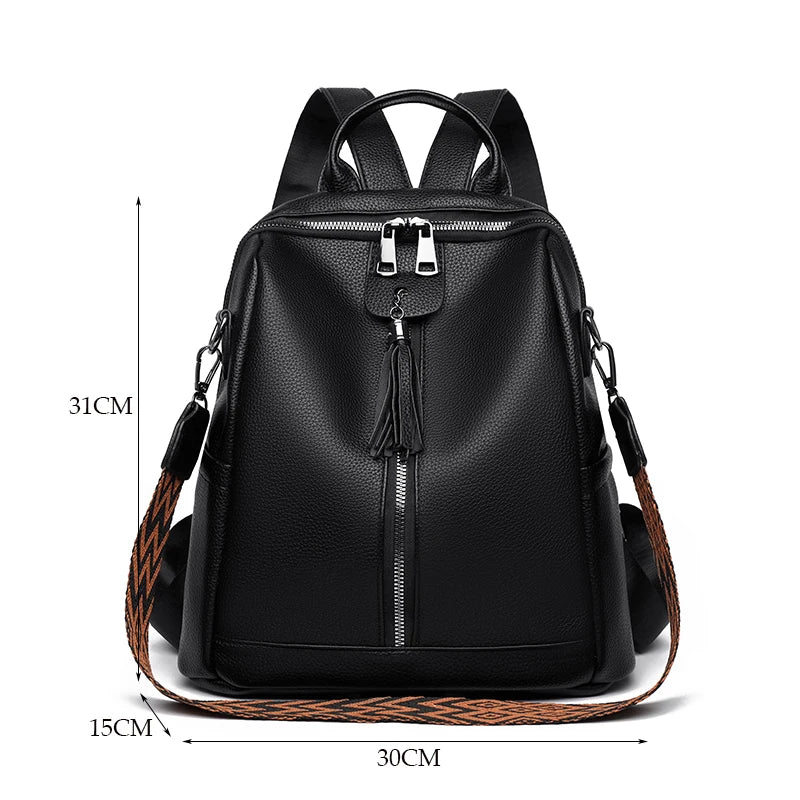 Mochila Feminina em Couro Legítimo - Aeris