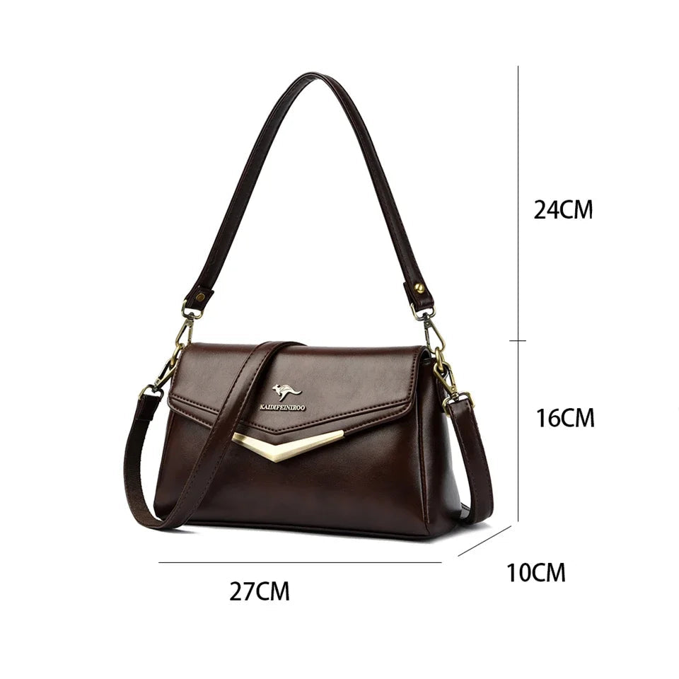 Bolsa em Couro Legítimo - Lona