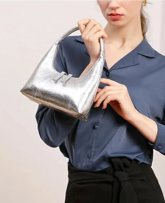 Bolsa Baguete Couro Legítimo Aurora