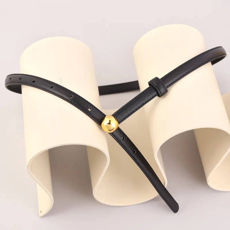 Cinto Feminino em Couro Legítimo - Esfera