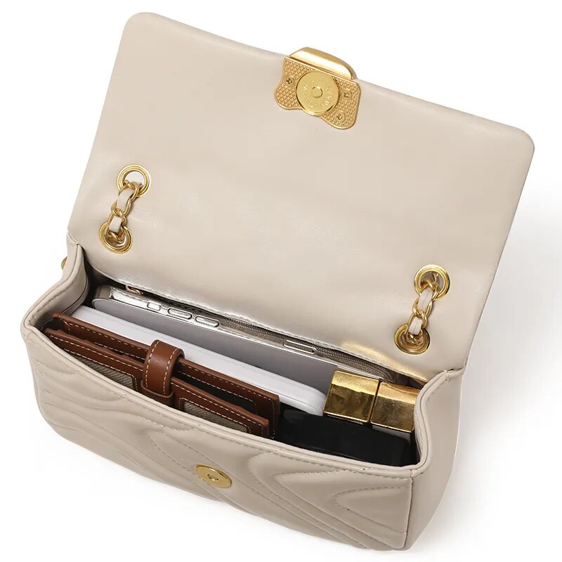 Bolsa Tiracolo Média Couro Legitímo Emma