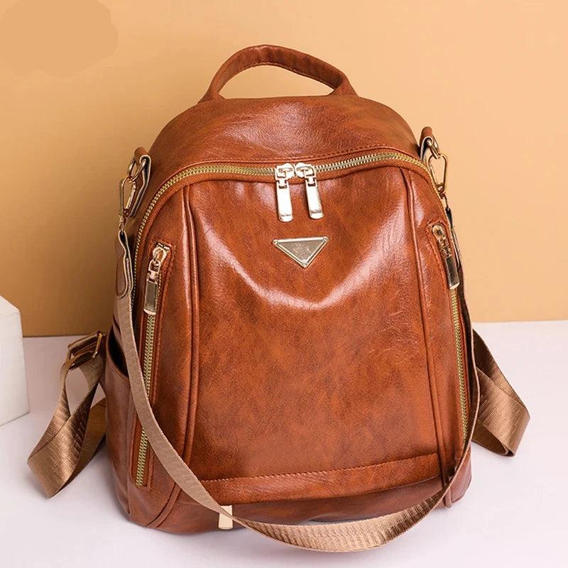 Mochila Feminina em Couro Legítimo - Velence