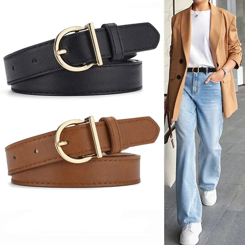 Cinto Feminino em Couro Legítimo - Céline