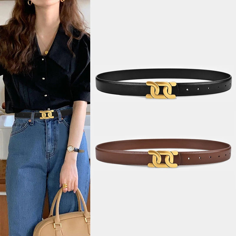 Cinto Feminino em Couro Legítimo - Royale