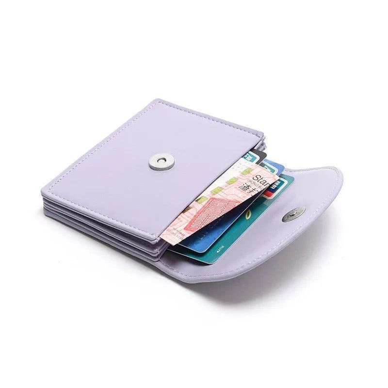 Carteira Feminina Compacta em Couro Modern Slim - LuxoCouer