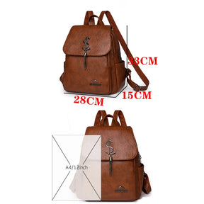 Mochila Feminina em Couro Legítimo - Tess