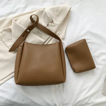 Bolsa em Couro Legítimo + Necessaire - Glass