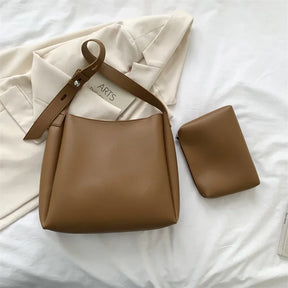 Bolsa em Couro Legítimo + Necessaire - Glass