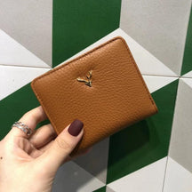 Carteira Feminina Compacta em Couro Legítimo Roseli - LuxoCouer