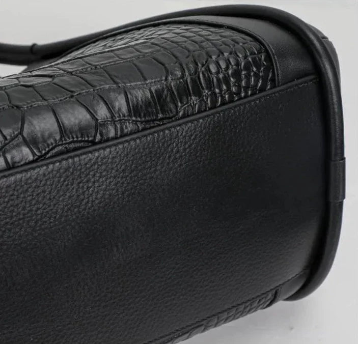 Bolsa Média Couro Legítimo Chloe Croco