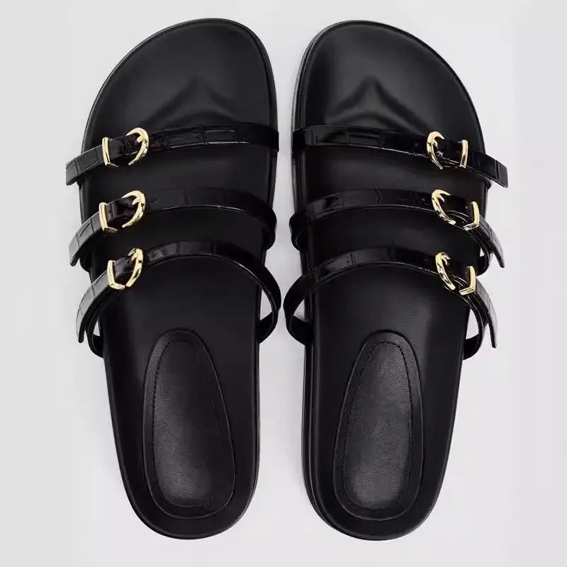 Sandalia Papete Tiras Vivien