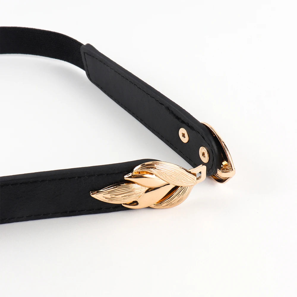 Cinto Feminino em Couro Legítimo com Elastico - Amour