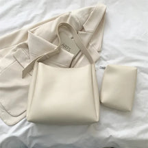 Bolsa em Couro Legítimo + Necessaire - Glass