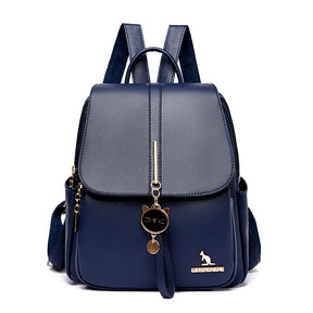 Mochila Feminina em Couro Legítimo - Velia