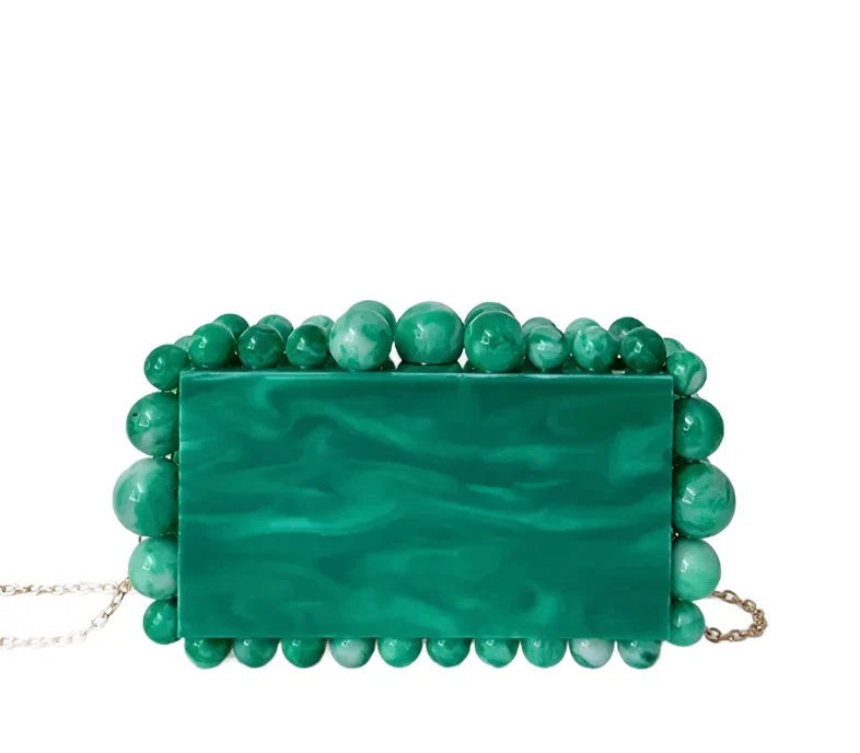 Bolsa Clutch Acrílico Marmorizada