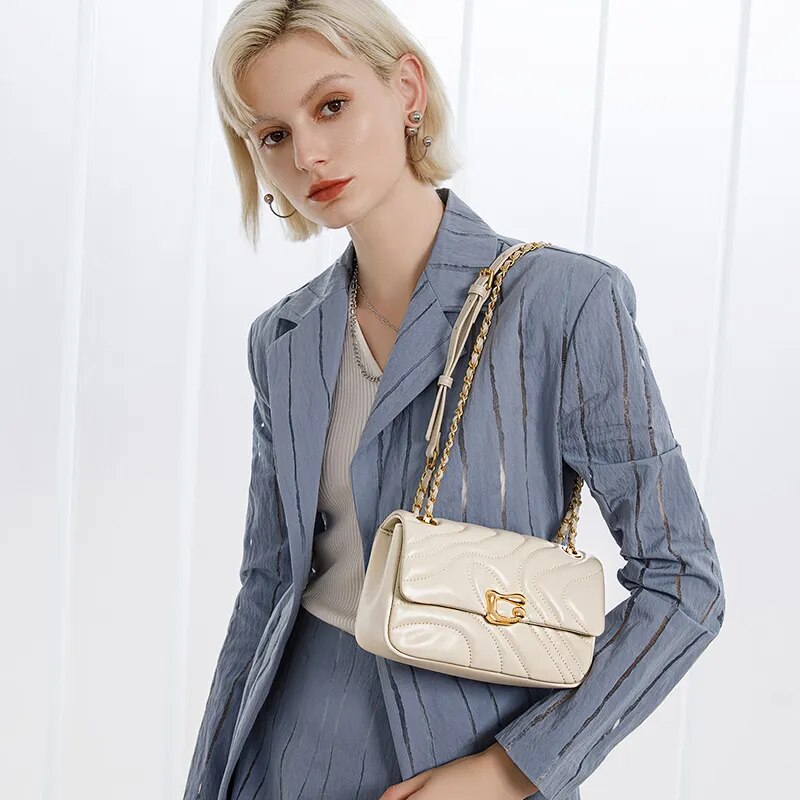 Bolsa Tiracolo Média Couro Legitímo Emma