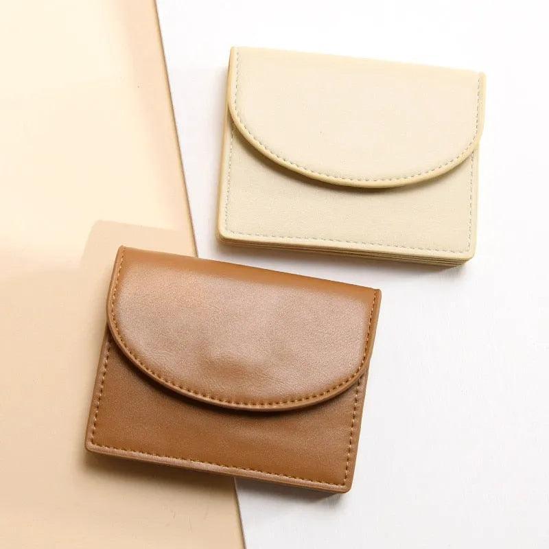 Carteira Feminina Compacta em Couro Modern Slim - LuxoCouer