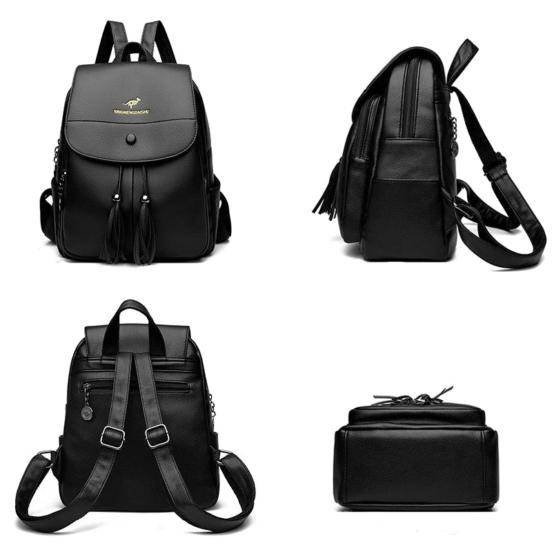 Mochila Feminina em Couro Legítimo - Quiss