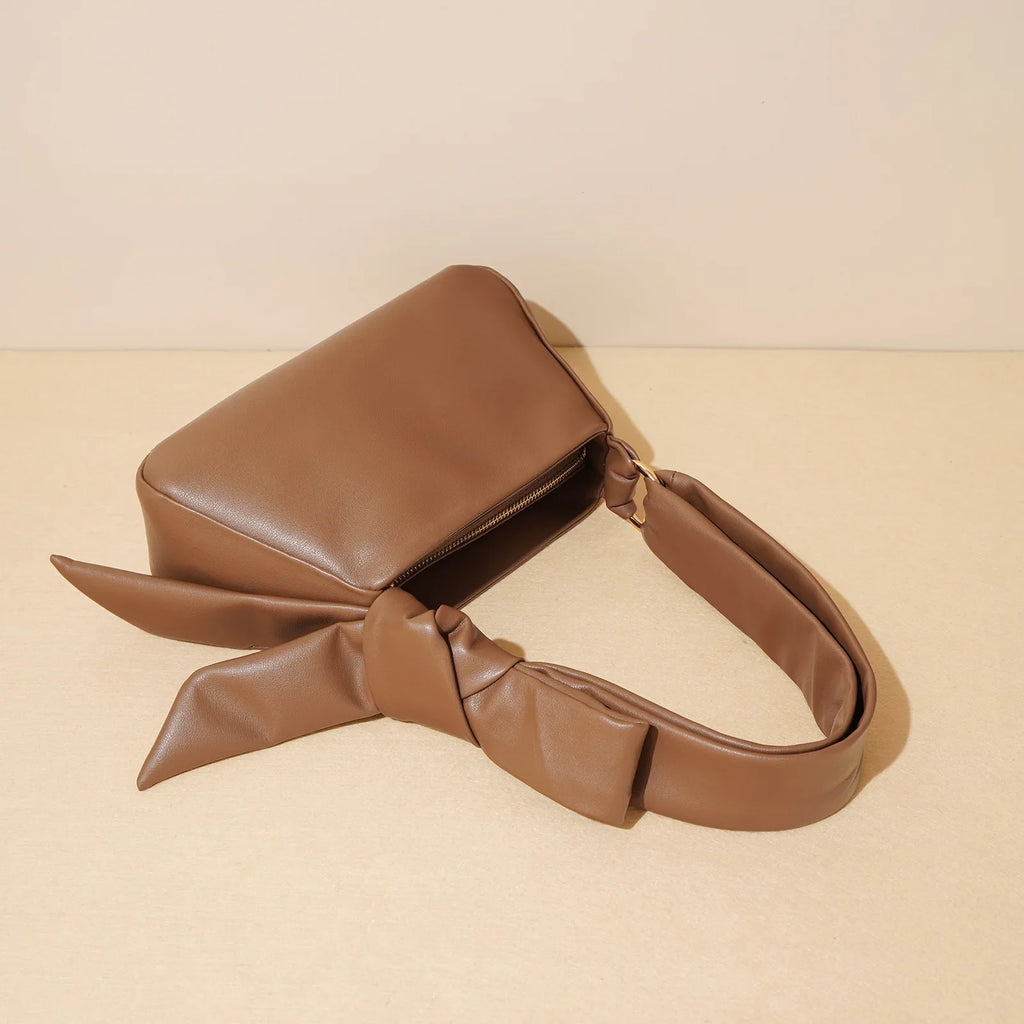 Bolsa Couro Legítimo Tiracolo Laço Hilda