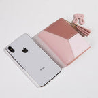 Carteira Feminina Compacta em Couro Abstract Lilly - LuxoCouer