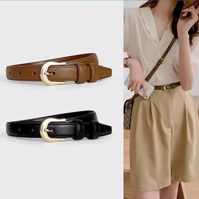 Cinto Feminino em Couro Legítimo - Noir