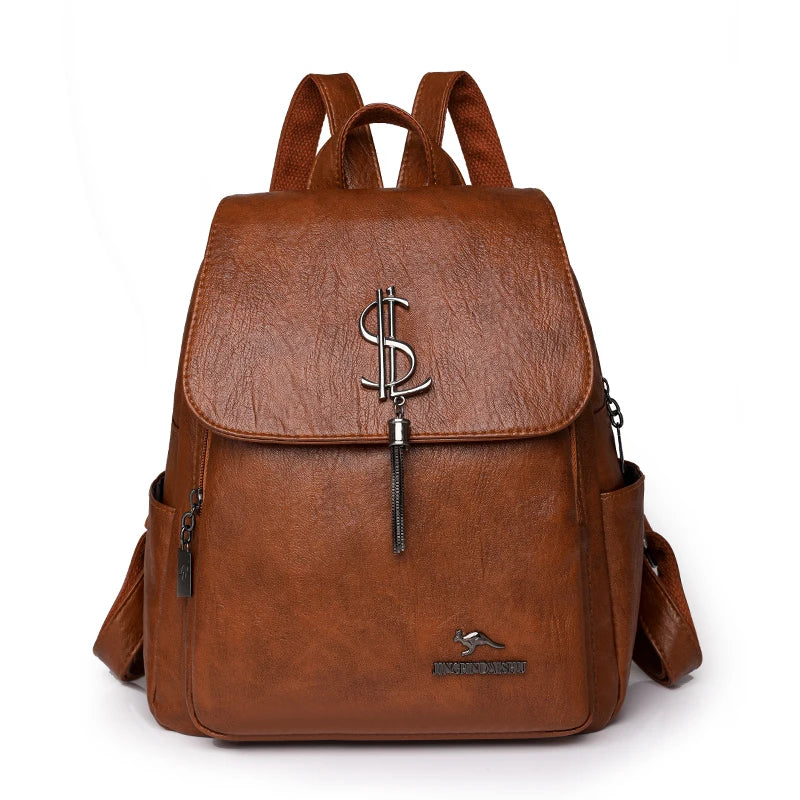 Mochila Feminina em Couro Legítimo - Tess