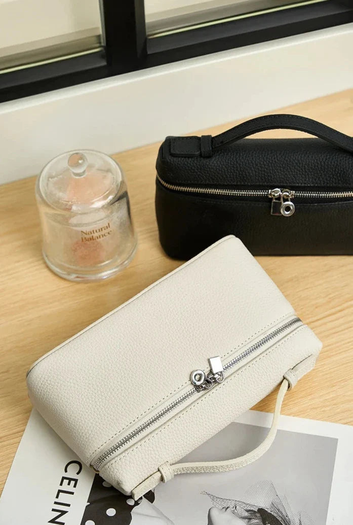 Bolsa Pequena Couro Legítimo Tote Rosa