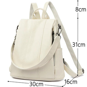 Mochila Feminina em Couro Legítimo com Alça - Elowen