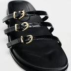 Sandalia Papete Tiras Vivien