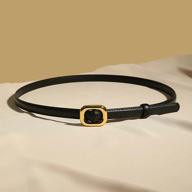 Cinto Feminino em Couro Legítimo - Perla