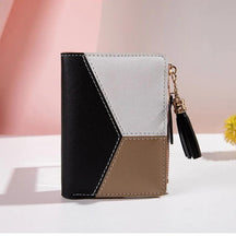 Carteira Feminina Compacta em Couro Abstract Lilly - LuxoCouer