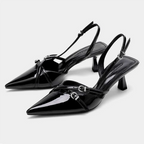 Scarpin Slingback Valentina Black