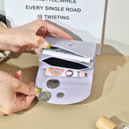 Carteira Feminina Compacta em Couro Modern Slim - LuxoCouer