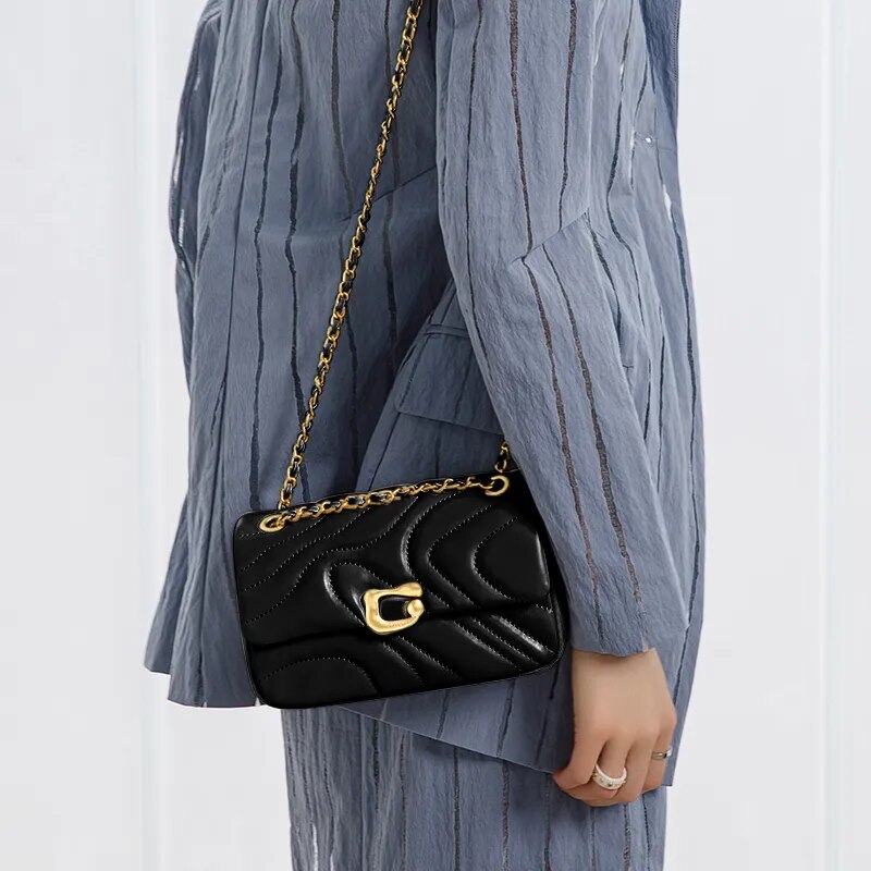 Bolsa Tiracolo Média Couro Legitímo Emma