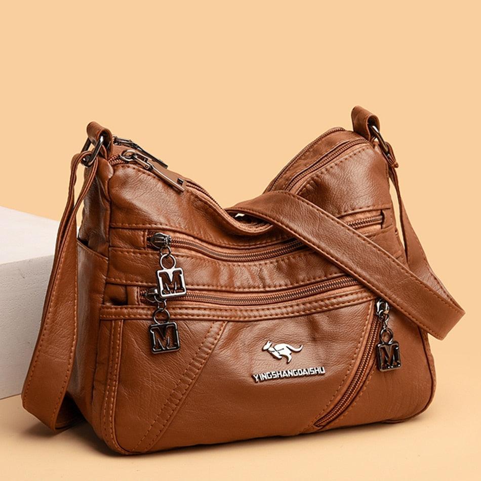 Bolsa Feminina em Couro Legítimo - Maria - LuxoCouer