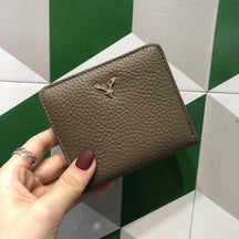 Carteira Feminina Compacta em Couro Legítimo Roseli - LuxoCouer