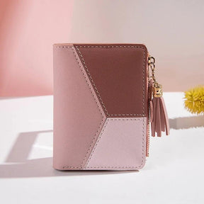 Carteira Feminina Compacta em Couro Abstract Lilly - LuxoCouer