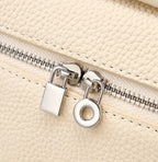 Bolsa Pequena Couro Legítimo Tote Rosa