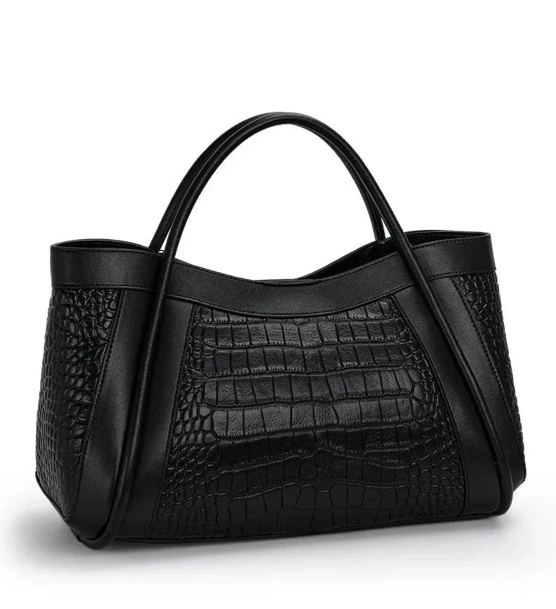 Bolsa Média Couro Legítimo Chloe Croco