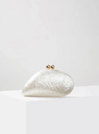 Bolsa Clutch Acrílico Concha Perolada Livia
