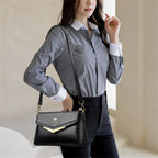 Bolsa em Couro Legítimo - Lona