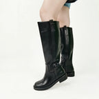 Bota Cano Alto Maelle Couro Legítimo