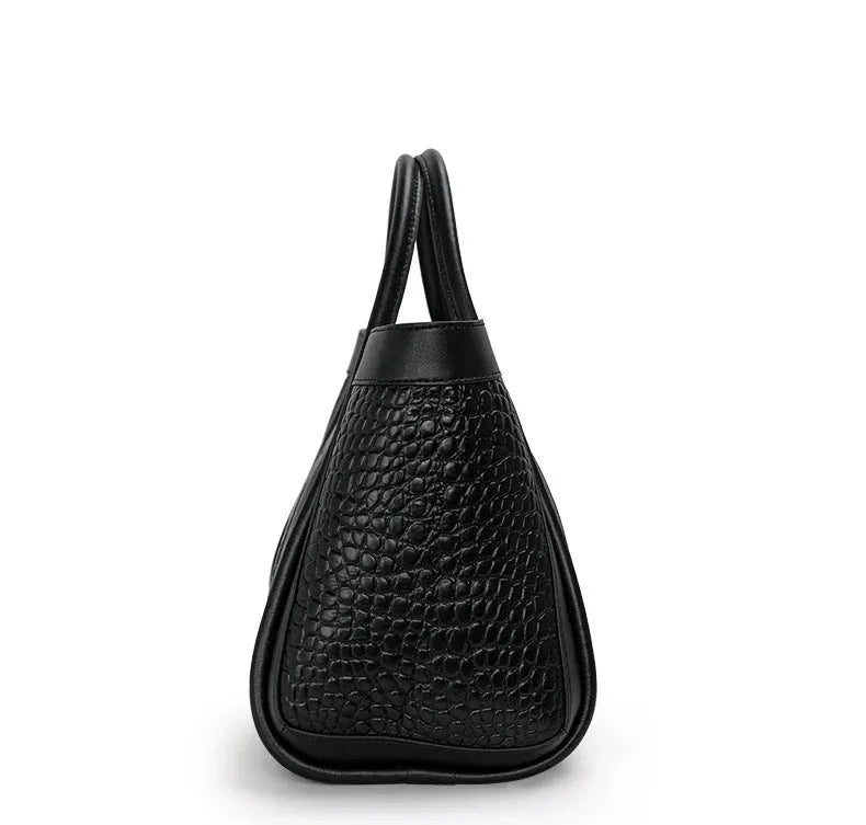 Bolsa Média Couro Legítimo Chloe Croco