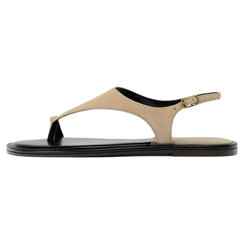Sandália Rasteira Suede Vintage Tatienne