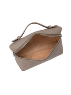 Bolsa Pequena Couro Legítimo Tote Rosa