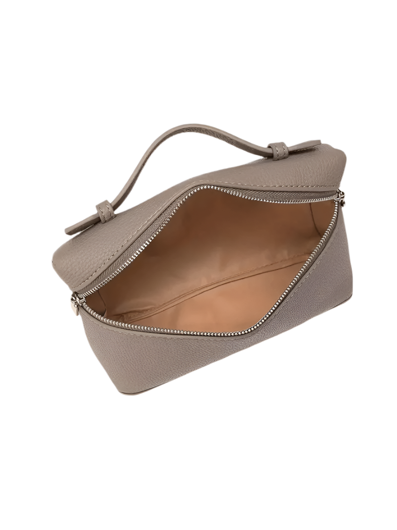 Bolsa Pequena Couro Legítimo Tote Rosa