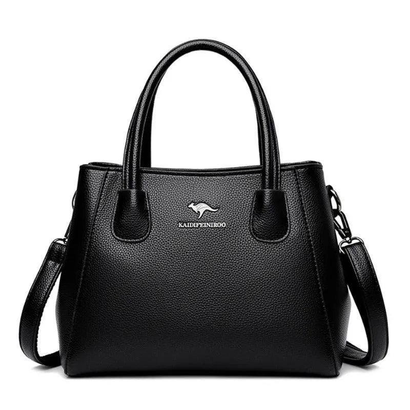 Bolsa Feminina de Couro Legítimo Transversal - Quality - LuxoCouer